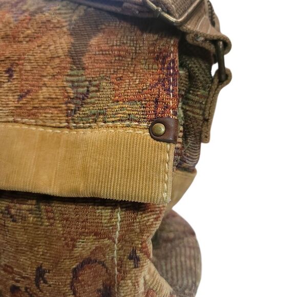 Fossil Brown and Tan Messenger Bag with Adjustable Strap - Picture 9 of 15